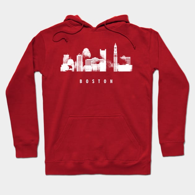 Boston skyline Hoodie by DimDom